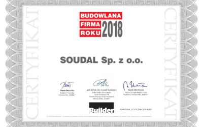 Budowlana Marka Roku 2018 dla firmy Soudal!